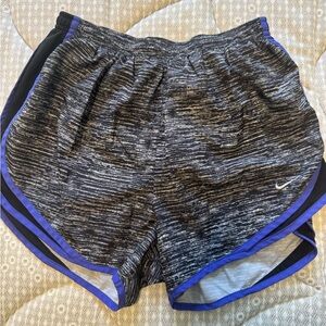 Nike Women's Black and Purple Athletic Shorts